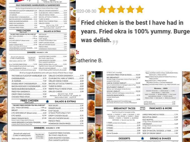 Flagstop Café Menu