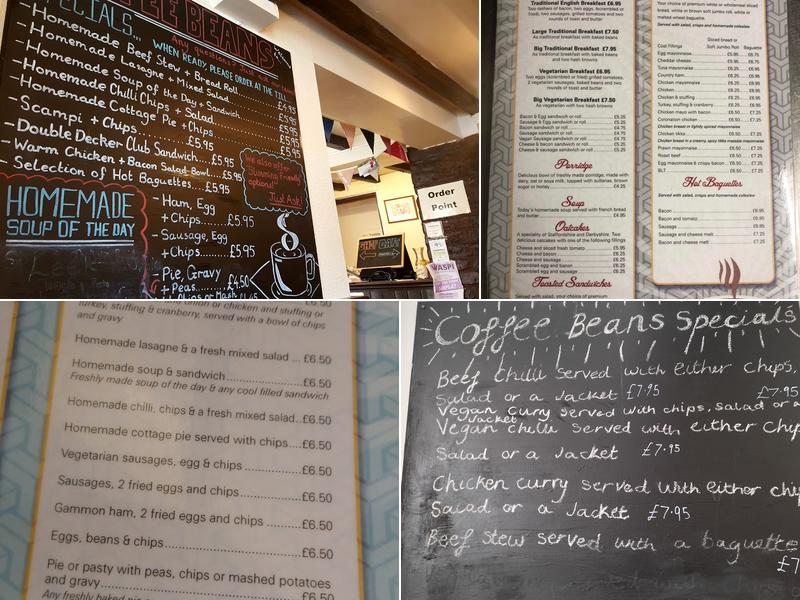 Coffee Beans Cafe Menu