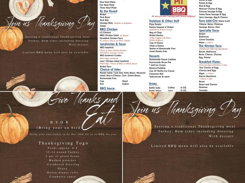 David's Old Fashioned Pit Barbeque Menu