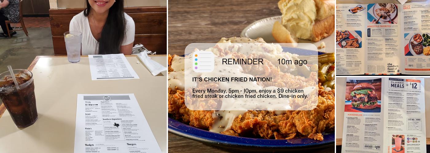 Cotton Patch Cafe Menu