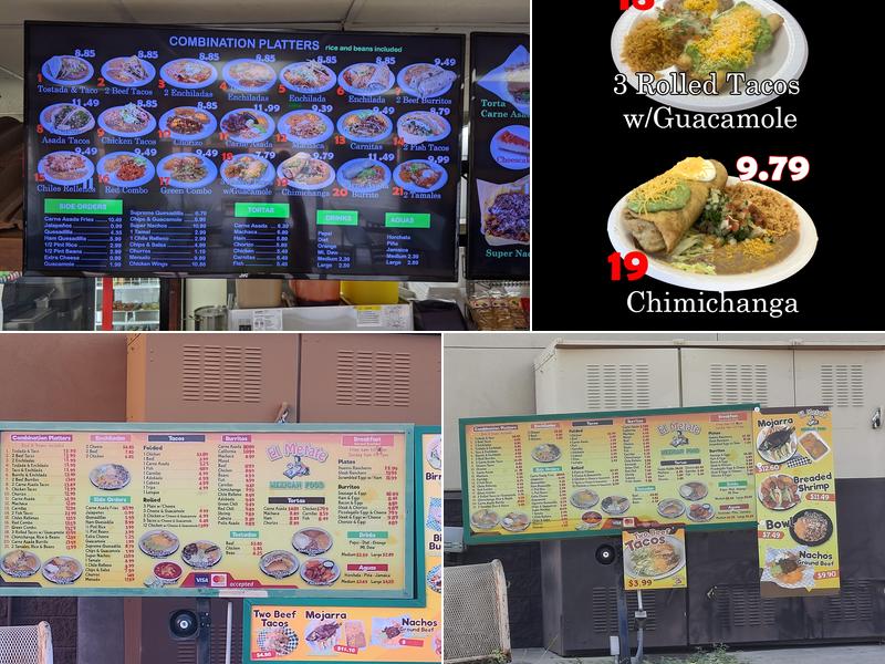 El Metate Mexican Food Menu