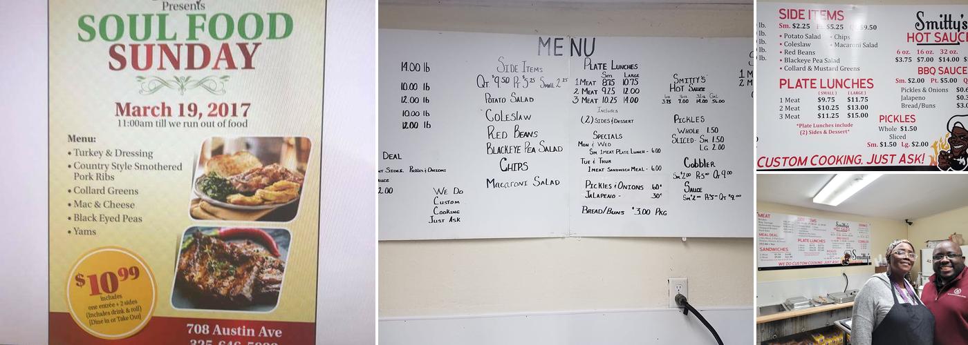 Smitty's Bar-B-Q Menu