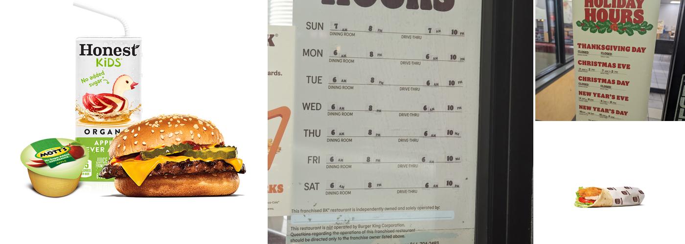 Burger King Menu