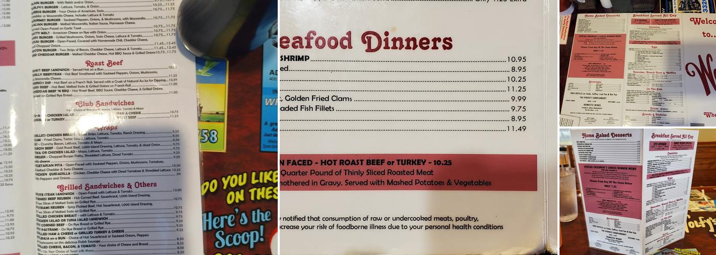 Wolfy's Menu