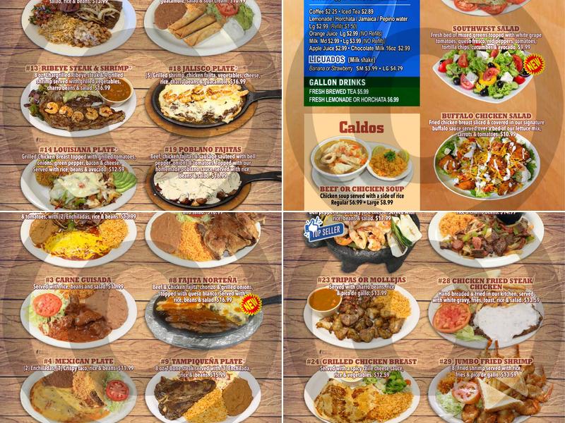 Taqueria Jalisco Menu