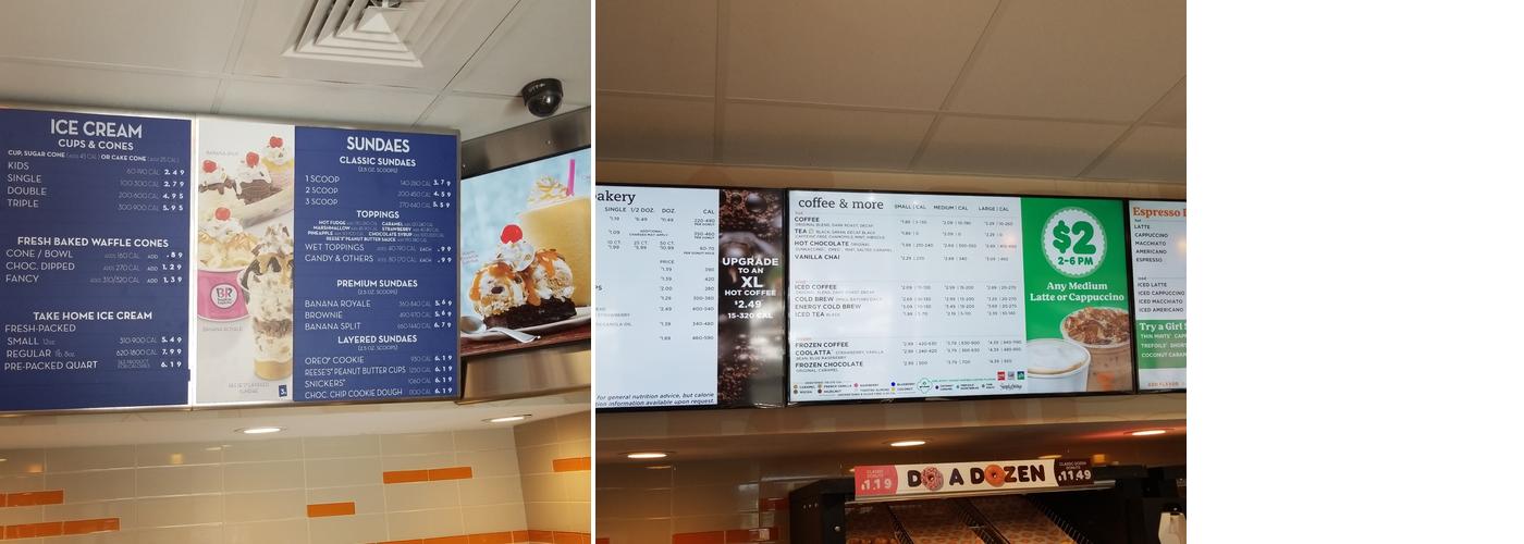 Dunkin' Menu