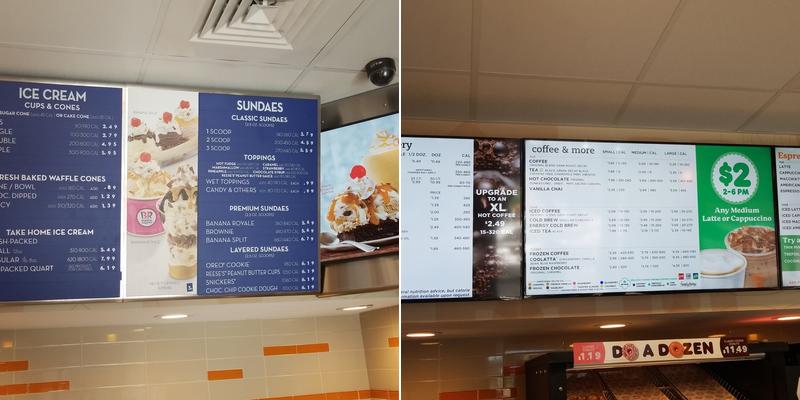 Dunkin' Menu