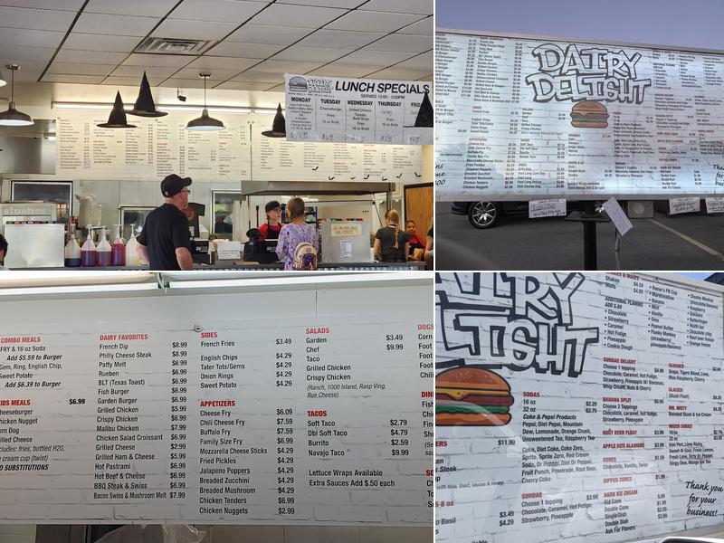 Dairy Delight Menu