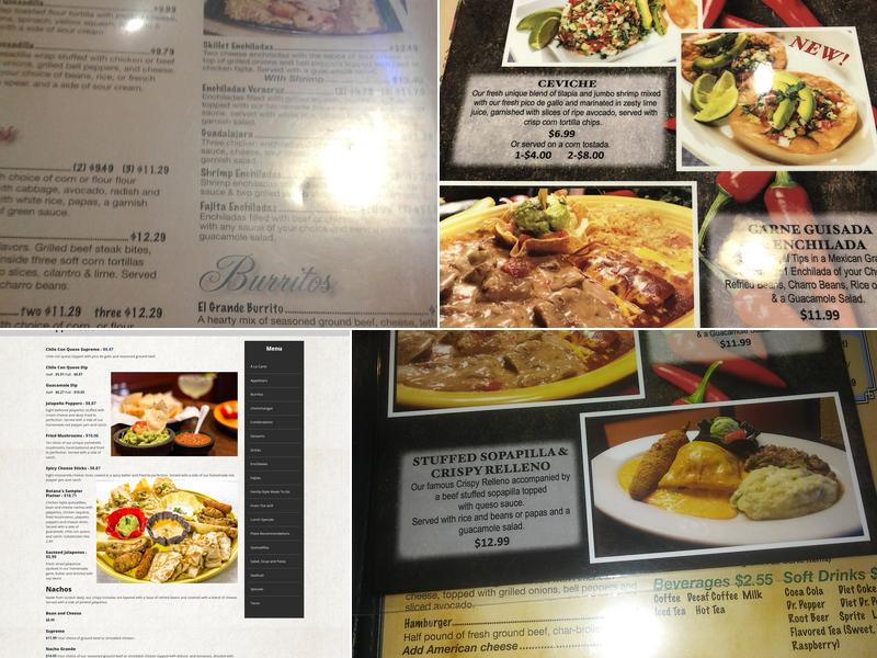 Plaza Restaurant Menu