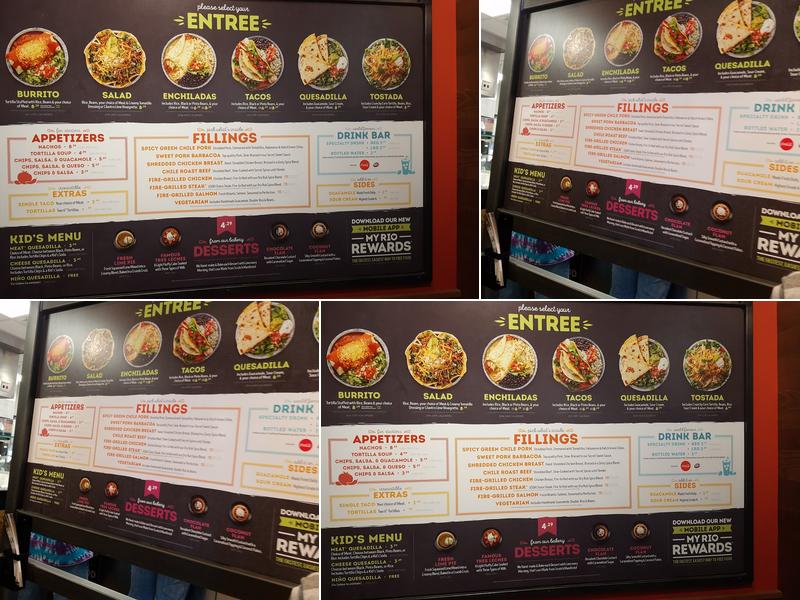 Cafe Rio Fresh Modern Mexican Menu