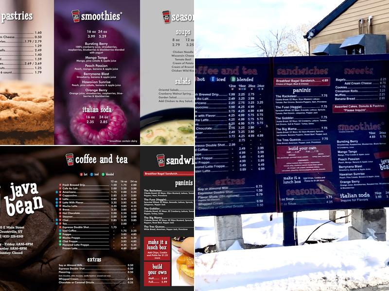 Java Bean Menu
