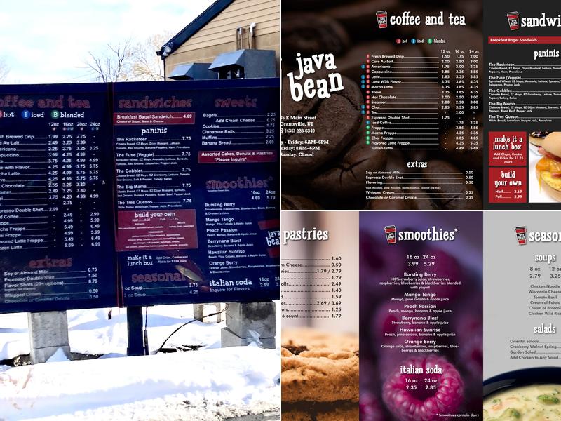Java Bean Menu