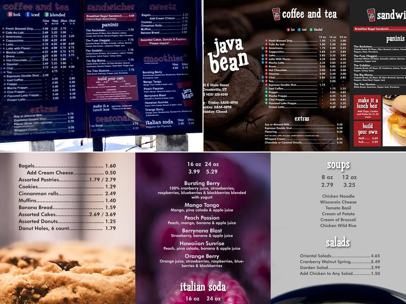 Java Bean Menu