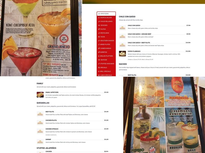Los Cucos Mexican Cafe Menu