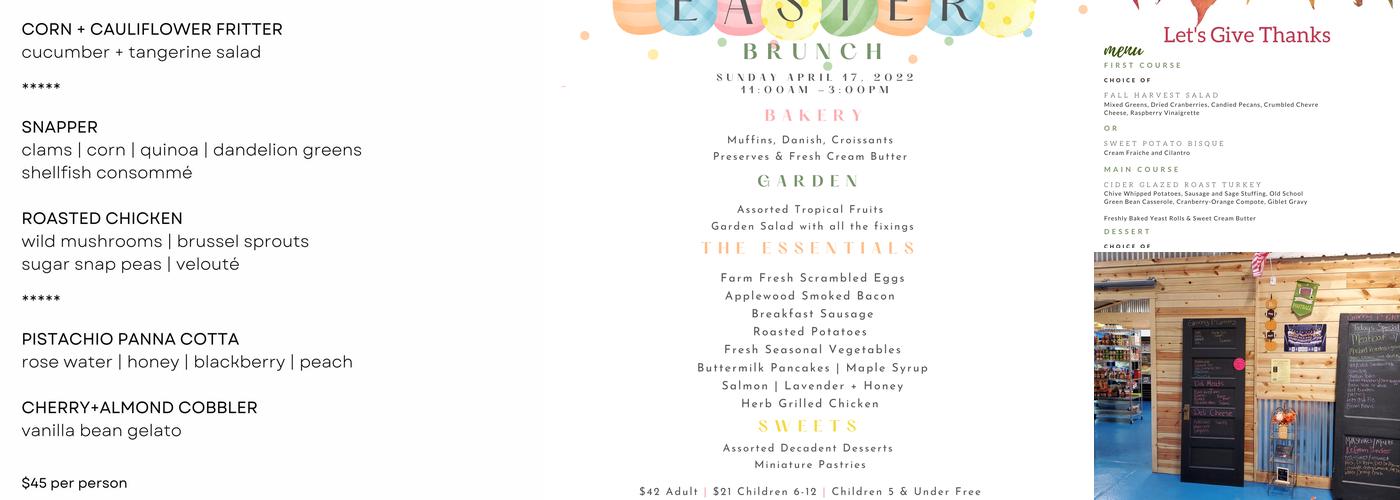 Kitchen 305 Menu