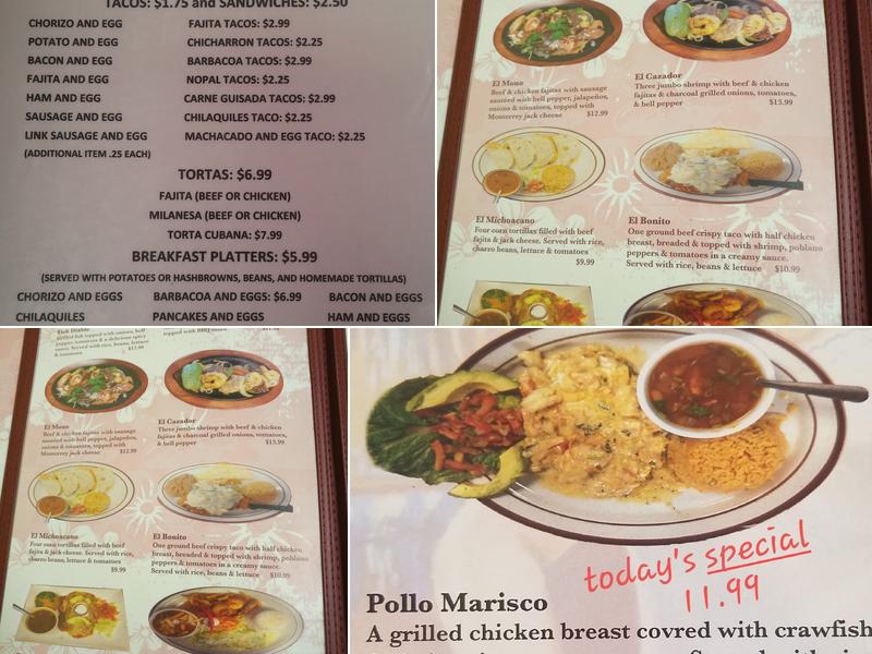 Laura's Cafe Menu