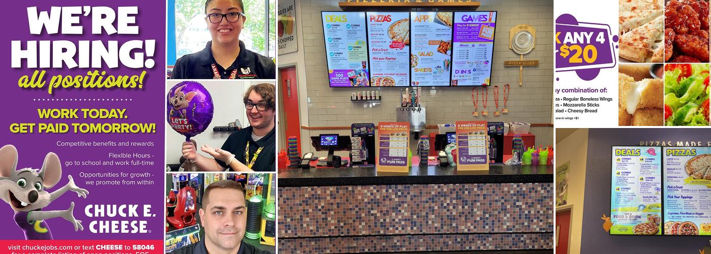Chuck E. Cheese Menu