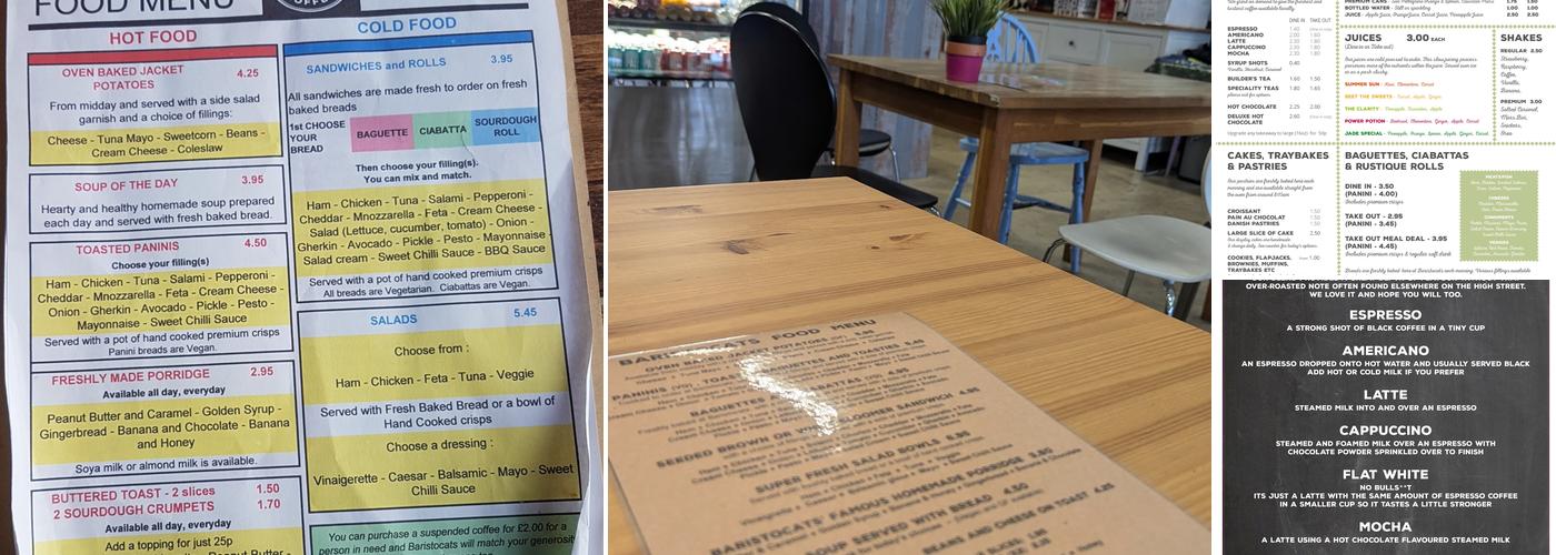 BARISTOCATS COFFEE LOUNGE Menu