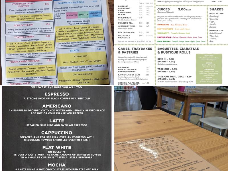 BARISTOCATS COFFEE LOUNGE Menu