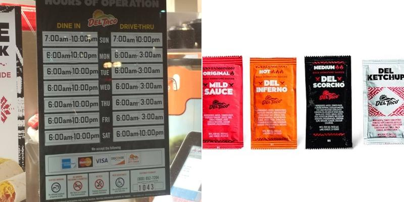 Del Taco Menu