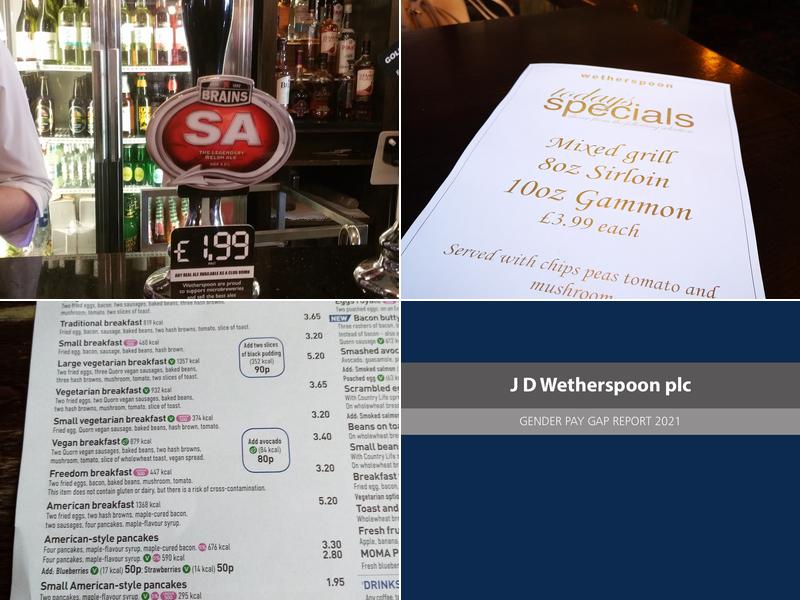 The Central Hotel - JD Wetherspoon Menu