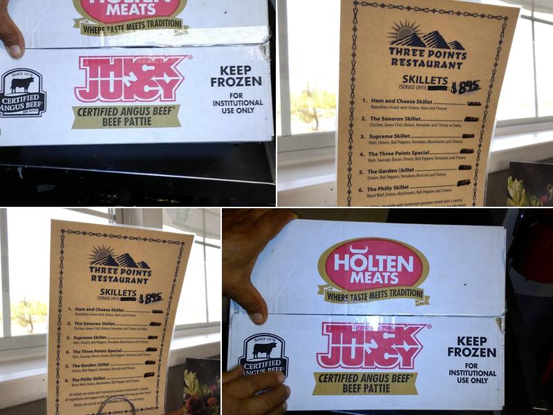 3 - Pts Restaurant Menu