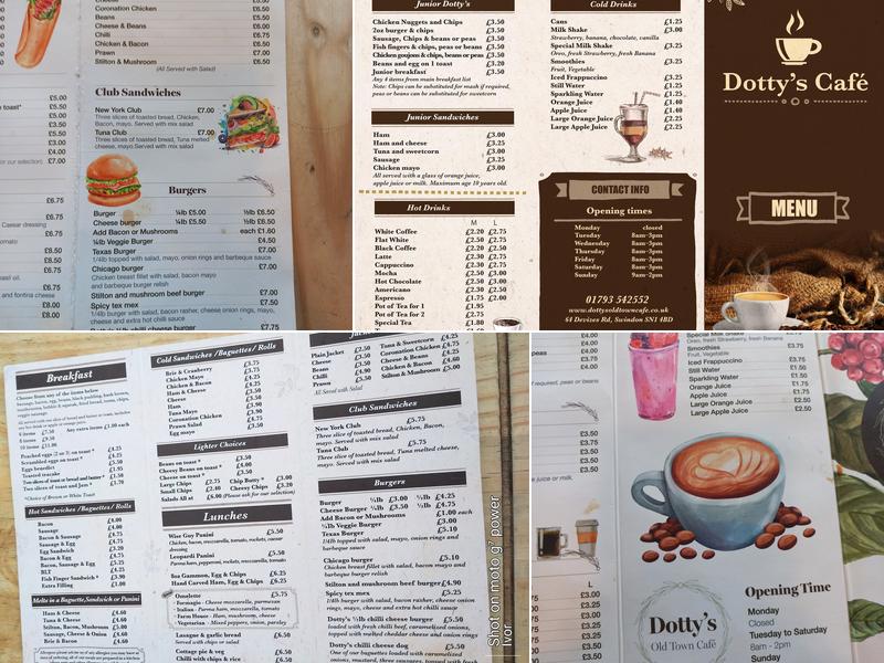 Dotty's Menu