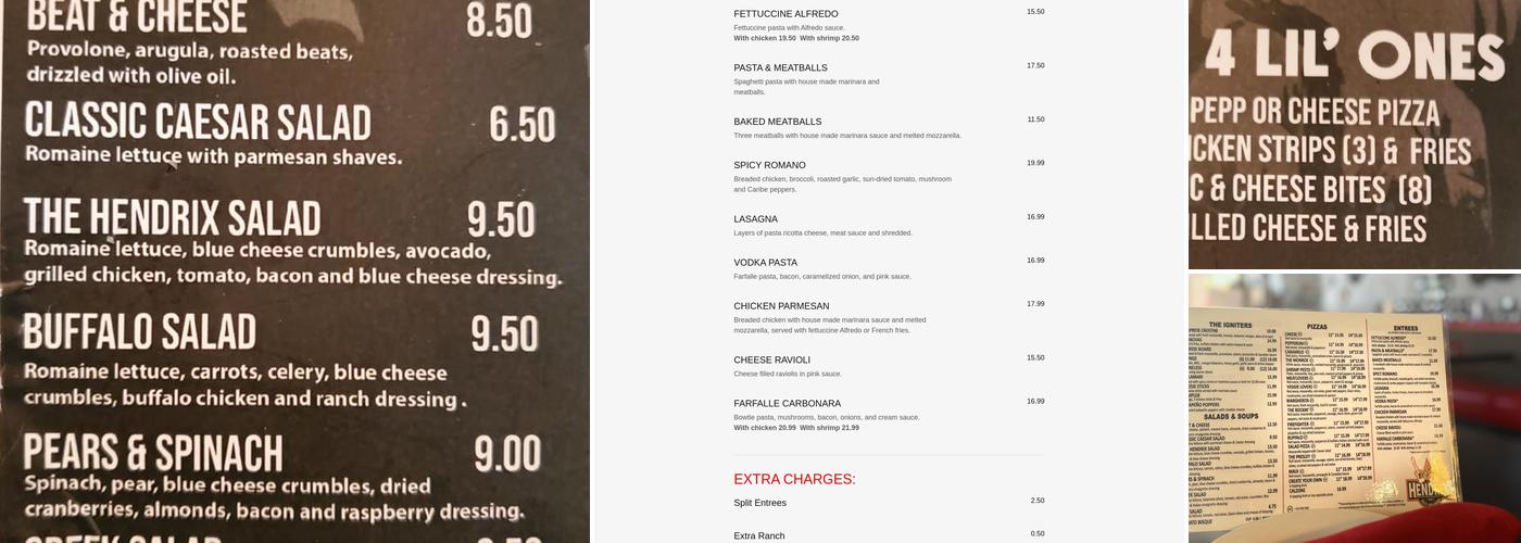 Hendrix Menu