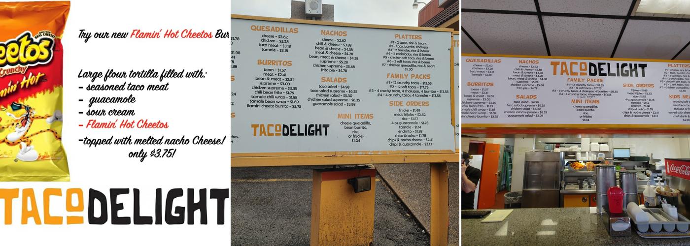 Taco Delight Menu