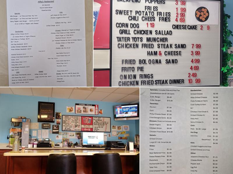 Abby's Restaurant Menu