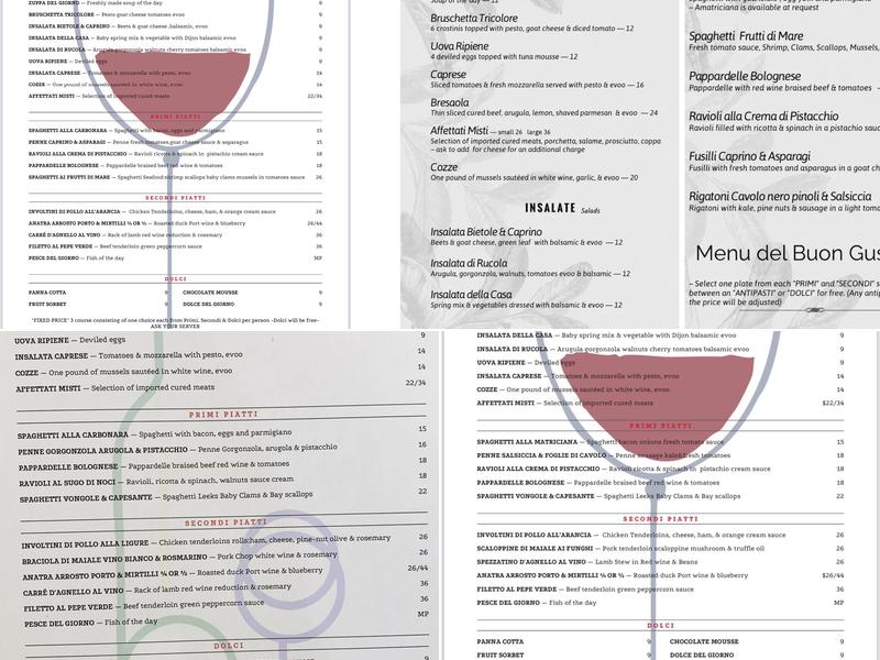 Bacco Wine Cafe Menu