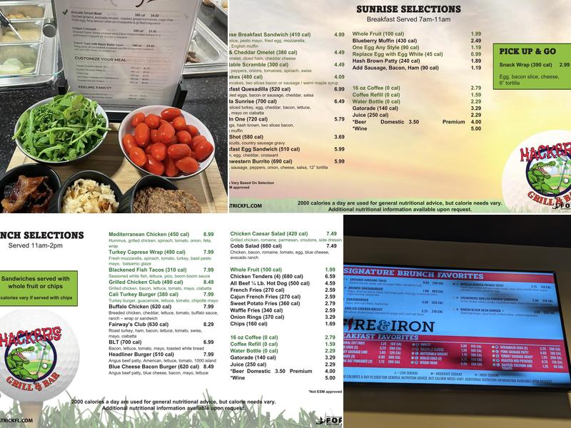 Riverside Dining Facility, Patrick AFB Menu