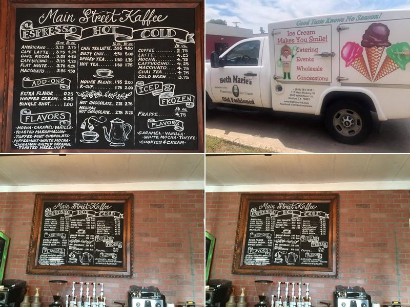 Main Street Kaffee Menu