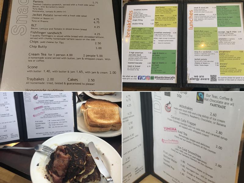 Bank View Cafe Menu