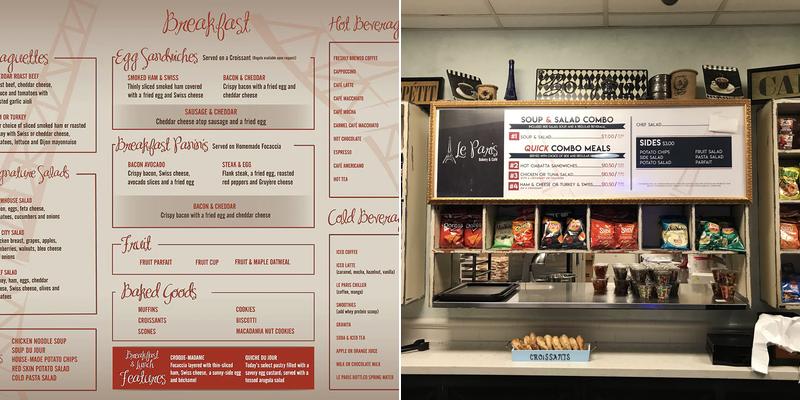 Le Paris Bakery & Cafe Menu