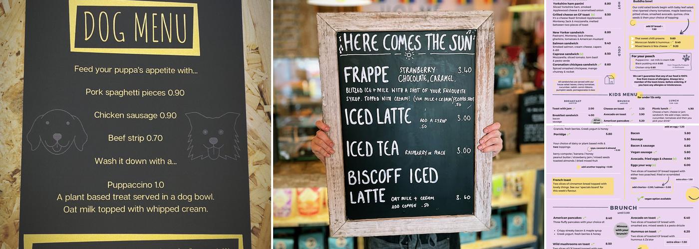 Holme Coffee House Menu