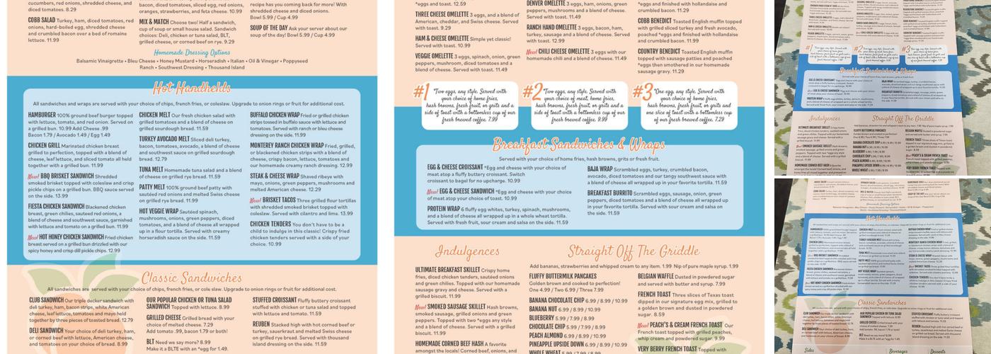 Peach's Restaurant - Venice Menu