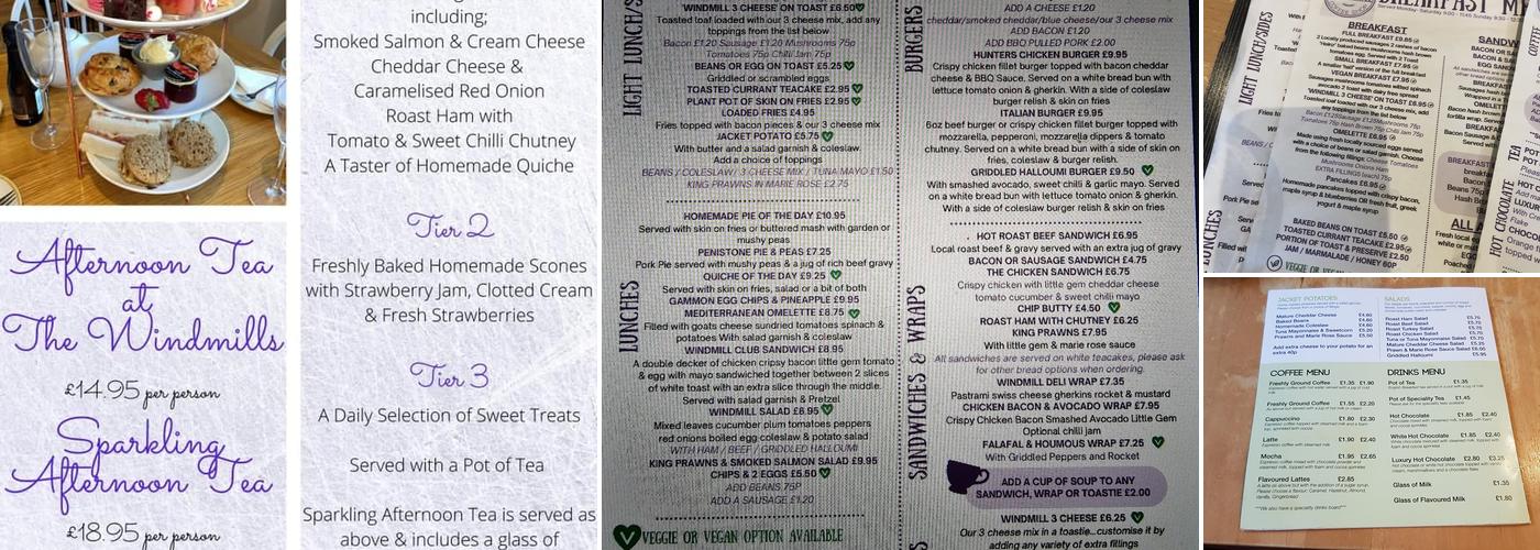 Windmill Coffee Shop Menu