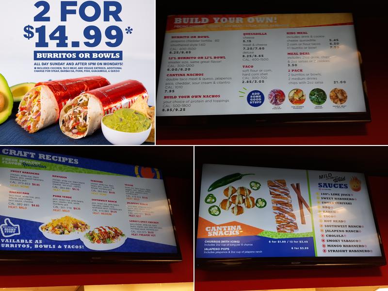 Hot Head Burritos Menu