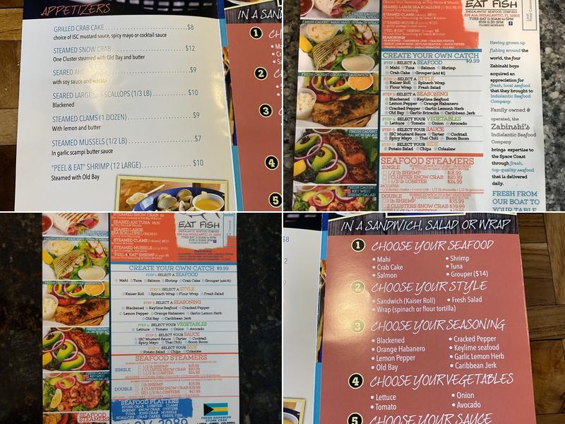 Indialantic Seafood Company Menu