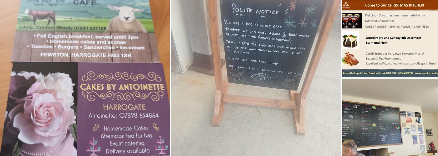 Fewston Farm Shop And Cafe Menu