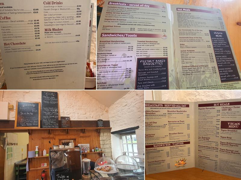 Abbey Tea Rooms Menu