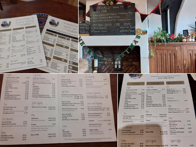 The Wakeman's House Cafe Menu