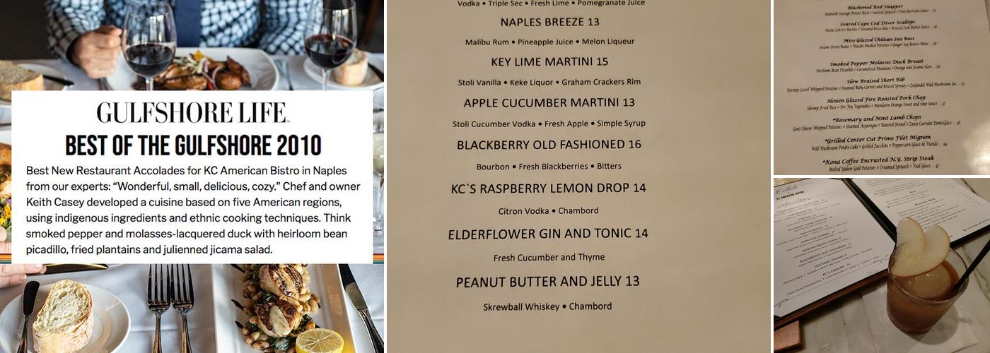 KC American Bistro Menu