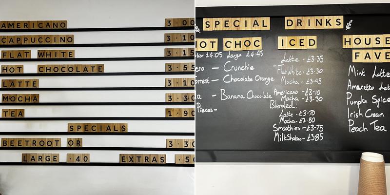 Coffee at Number 10 Menu