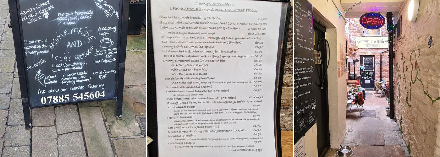 Granny's Kitchen Menu