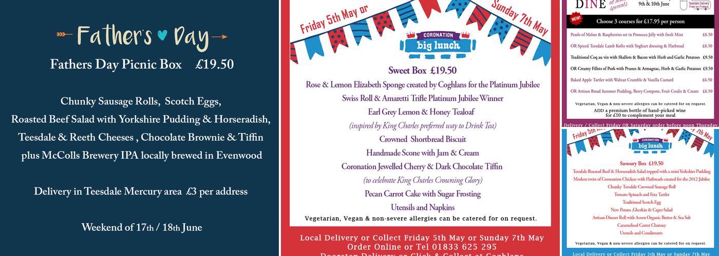 Coghlans at Barningham Menu