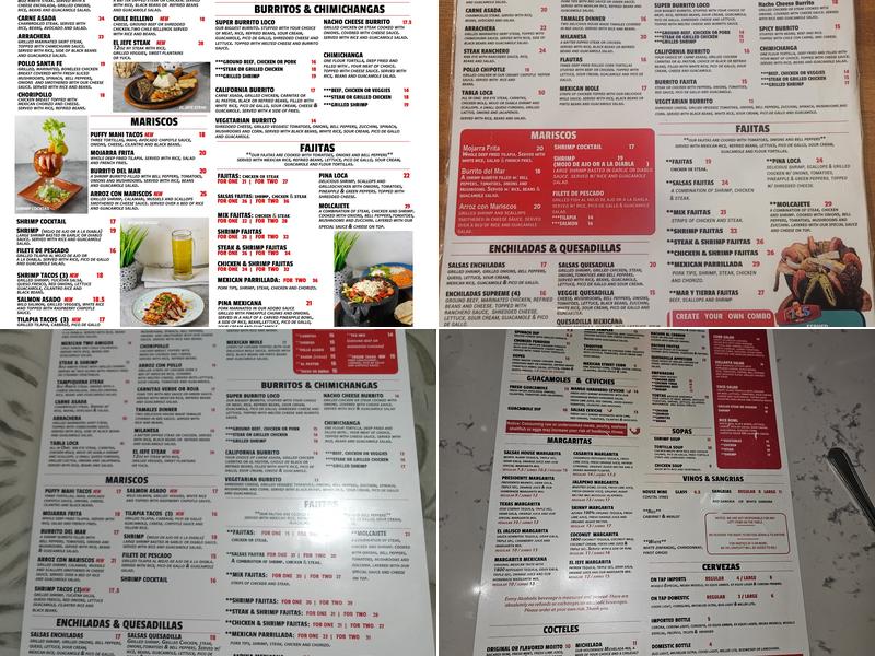 Salsas Cocina Cocoa Beach Menu