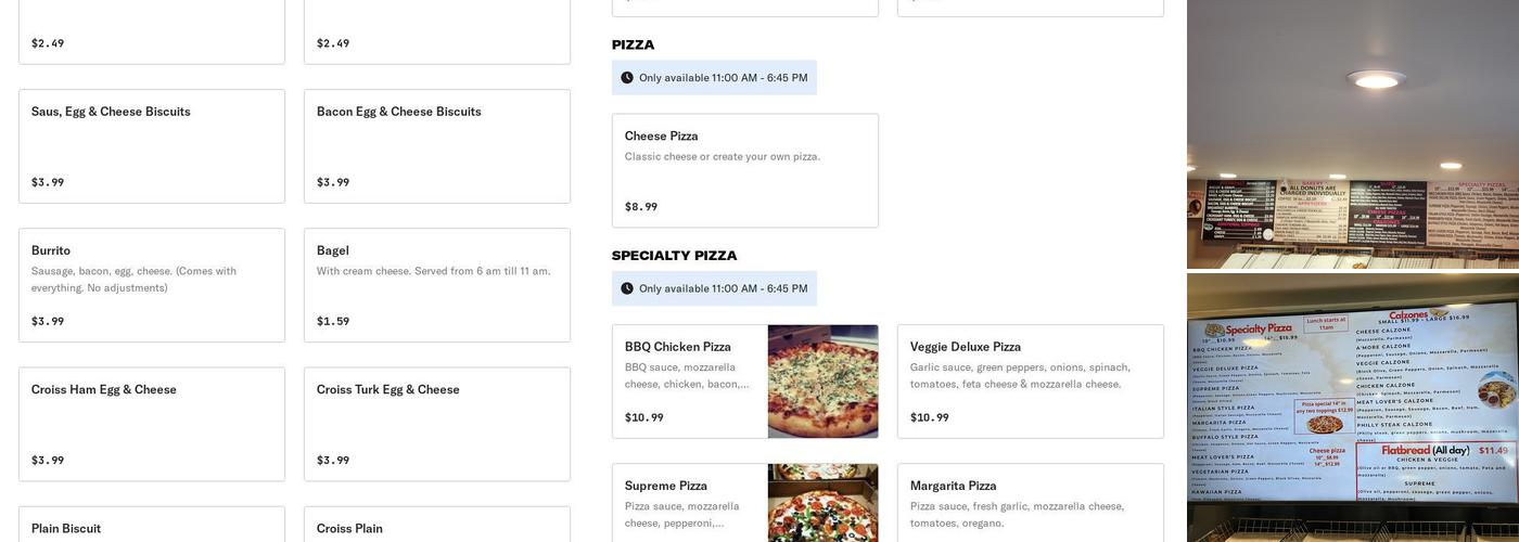 A'More Donuts Menu