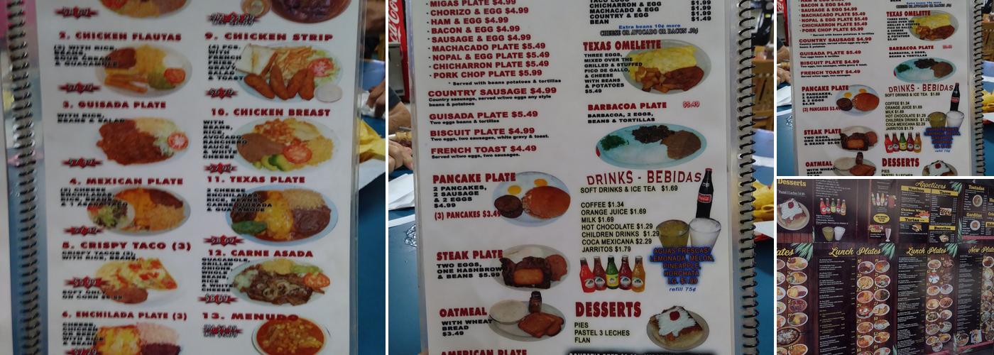 Taqueria Chapala Menu